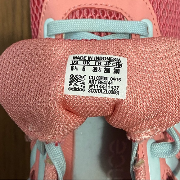 Adidas Pink Bounce Women’s Shoe Size 6 1/2 - Picture 4 of 4
